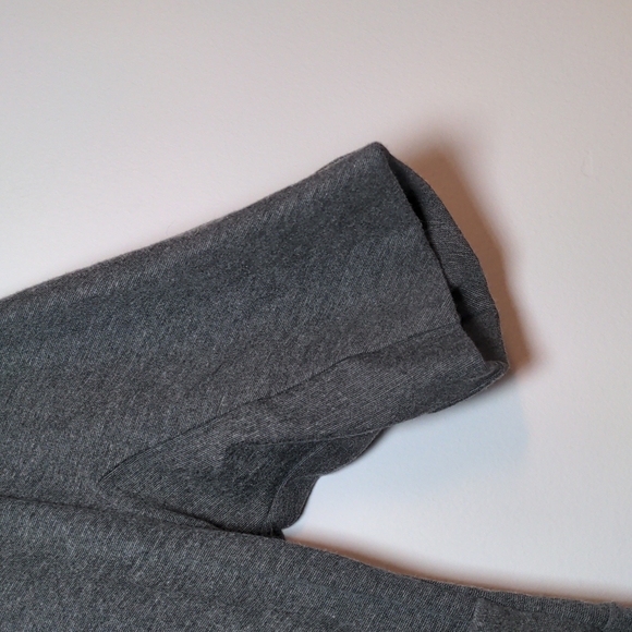 Boden Grey Short Sleeve A-Line Cross Front Lined Sweater Dress Size 10 - Picture 5 of 15